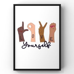 ✨Art Print✨Original Illustration Empowering Self Love Art Wall Print …